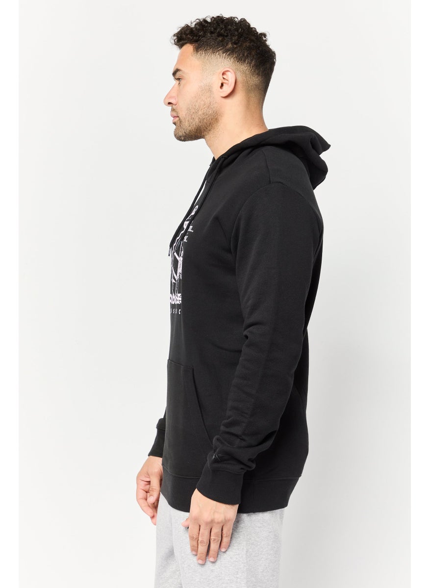 Reebok Men Sportswear Fit Long Sleeve Outdoor Sweatshirt, Black  - Image 2
