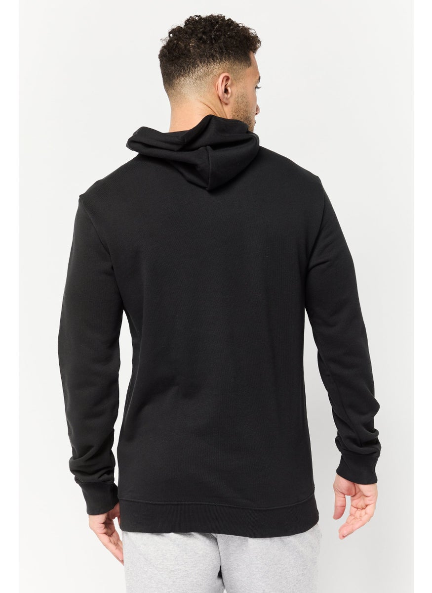 Reebok Men Sportswear Fit Long Sleeve Outdoor Sweatshirt, Black  - Image 4