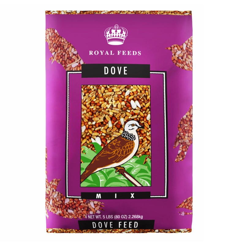 Dove Mix 5 Lbs, Dove Food, Premium Dove Bird Seed, Nut Free Mix Feed for Dove, Nutrient-Rich Mixed Birdseeds, Supports Daily Energy Growth & Healthy Balanced Diet, Bird Seed for Outside Feeders - Image 1