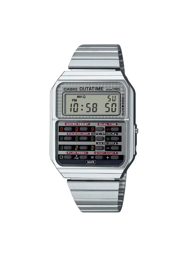 Casio Unisex Stainless Steel Digital Watch CA-500WEBF-1ADR - 34.4 mm