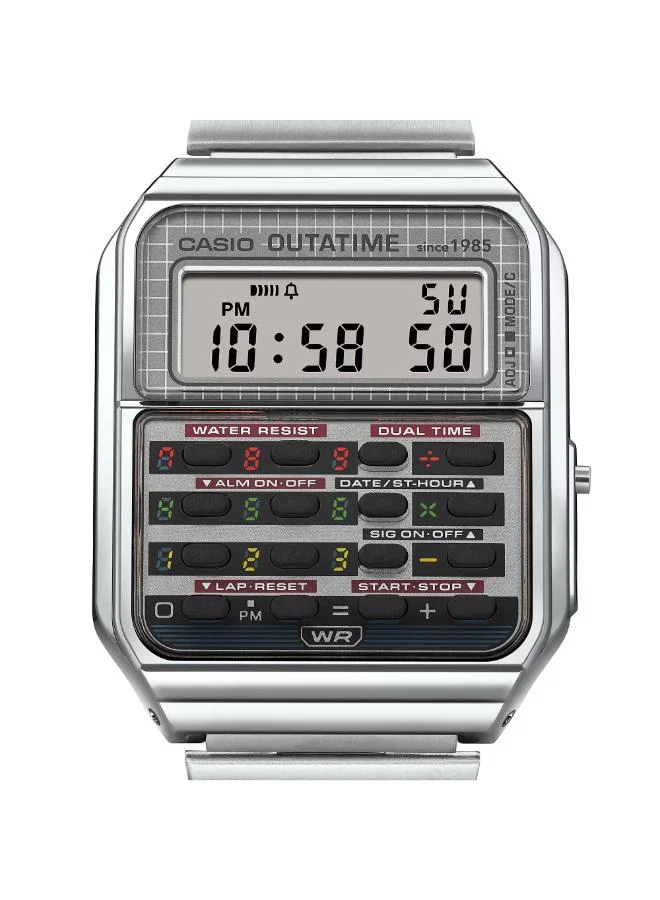Casio Unisex Stainless Steel Digital Watch CA-500WEBF-1ADR - 34.4 mm