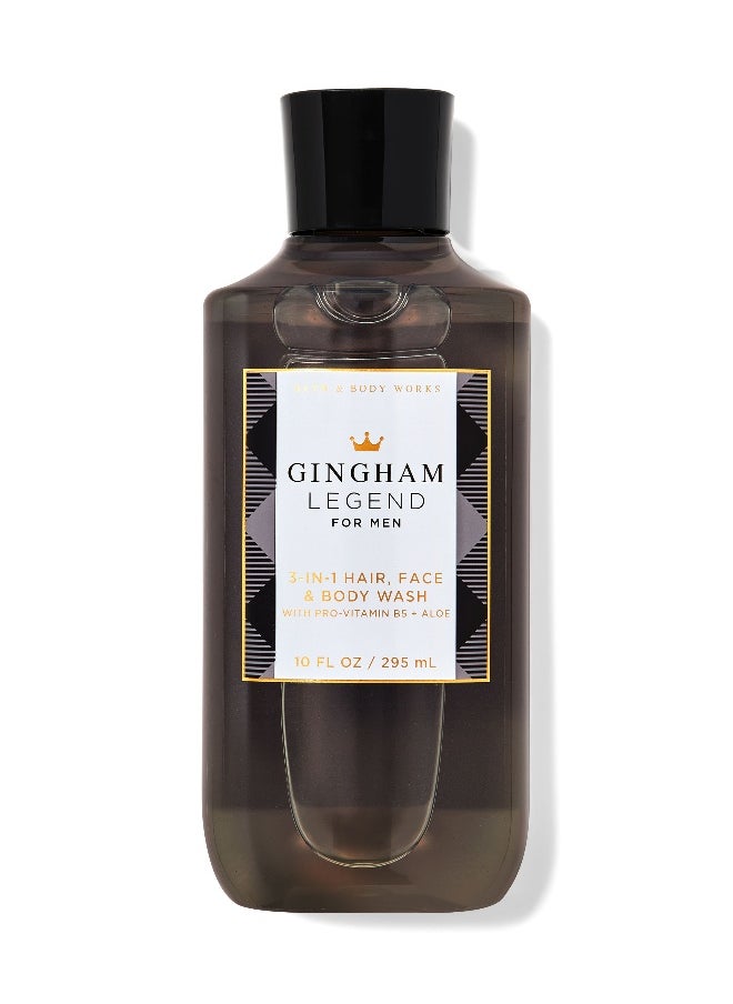 Bath & Body Works Gingham Legend 3-in-1 Hair, Face & Body Wash 