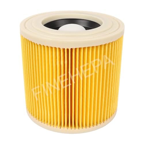 Finehepa Cartridge Filter, Locking Knob Included, Compatible with Karcher Vacuum Cleaner WD3, WD3 P, MV3 & WD 3.200 - Image 1