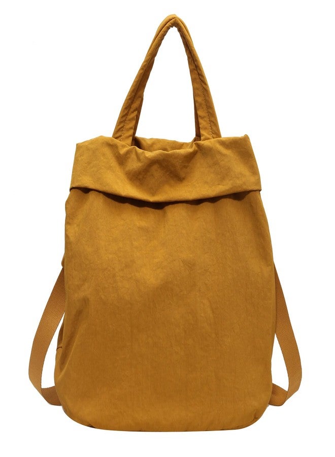 Mozzilog Women's Crossbody Bag, Weekender Tote Bag for Girls, Large Hangbag with Shoulder and Carrying Strap Hobo Gym Bag for Sport/Yoga (Mustard) - Image 1
