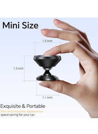Magnetic Phone Holder for car Dashboard [ Strong Magnet ] iPhone Magnetic Phone Mount for car, [ 360° Rotation ] Universal Dash Car Mount Fits All Cell Phone - view 3