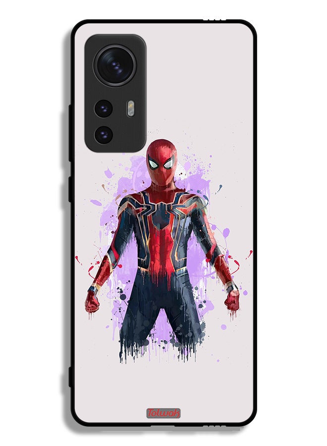 Tolwak Xiaomi 12X Protective Case Cover Iron Spider Artwork - Image 2