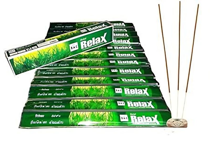 Vedant Enterprises Bharat Relax 240 Citronella Incense Sticks Mosquito Repellent Agarbatti Herbal and Natural Pack of 2 Boxes x 12 Pouches x 10 Sticks per Pouch 240 Sticks  - Image 1