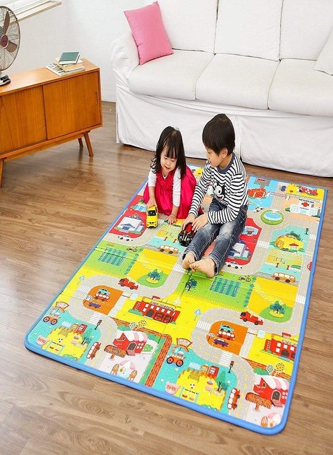 Vruta Polyester Waterproof Double Side Baby Play Crawl Floor Mat for Kids & Kids Infant Crawling Play Mat (120 * 180 Cm) - Image 2