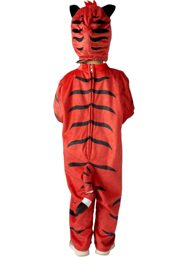 Ciao زي ليو وتيج ليو 5-7 سنوات | بدلة شخصية كرتونية للأطفال مع قبعة | زي حيوانات للأطفال من سلسلة ليو وتيج - Image 2