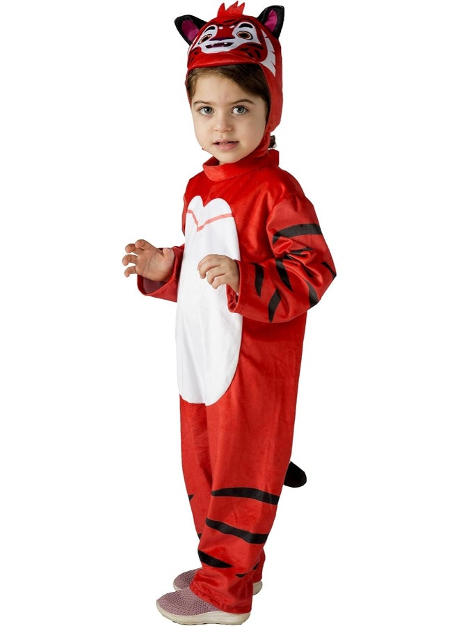 Ciao زي ليو وتيج ليو 5-7 سنوات | بدلة شخصية كرتونية للأطفال مع قبعة | زي حيوانات للأطفال من سلسلة ليو وتيج - Image 3