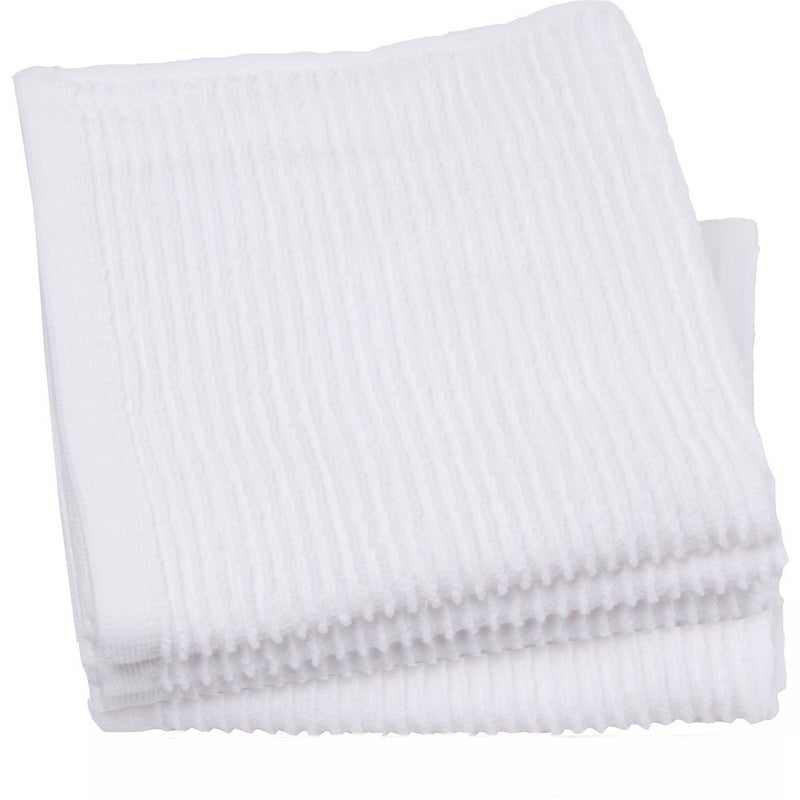 Now Designs Ripple Kitchen Dishcloth Set of 4 White
