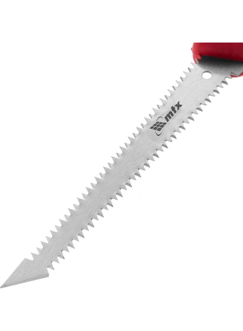 MTX Handsaw for Plasterboard with 2 Cutting Edges and 2 Component Handle (233929) - 180mm - Image 1
