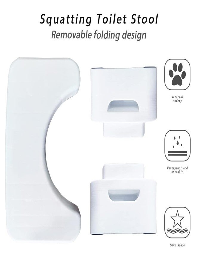Couleurs Bathroom Toilet, Squat Toilet, Removable Multifunctional Seat Tray, Portable Step for Home Bathroom, Portable, Squat Toilet Stool, Convenient and Compact, Sturdy (Black) - Image 3