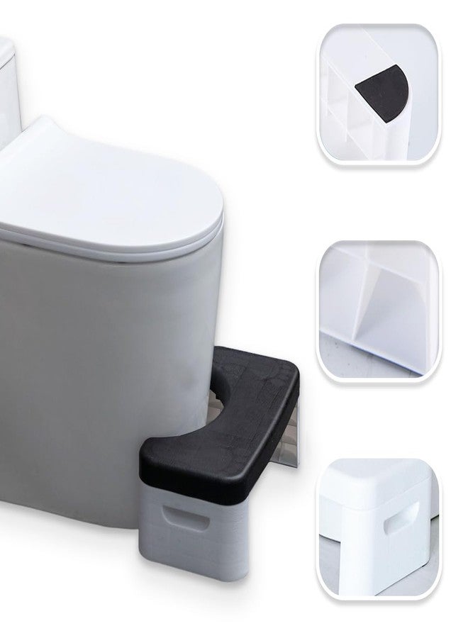 Couleurs Bathroom Toilet, Squat Toilet, Removable Multifunctional Seat Tray, Portable Step for Home Bathroom, Portable, Squat Toilet Stool, Convenient and Compact, Sturdy (Black) - Image 1