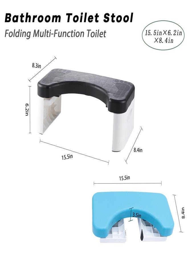 Couleurs Bathroom Toilet, Squat Toilet, Removable Multifunctional Seat Tray, Portable Step for Home Bathroom, Portable, Squat Toilet Stool, Convenient and Compact, Sturdy (Black) - Image 2