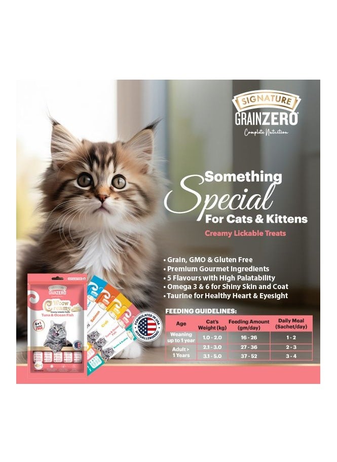 Grain Zero Creamy Lickable Cat Treats Crab & Chicken 25 x 15g  - Image 4