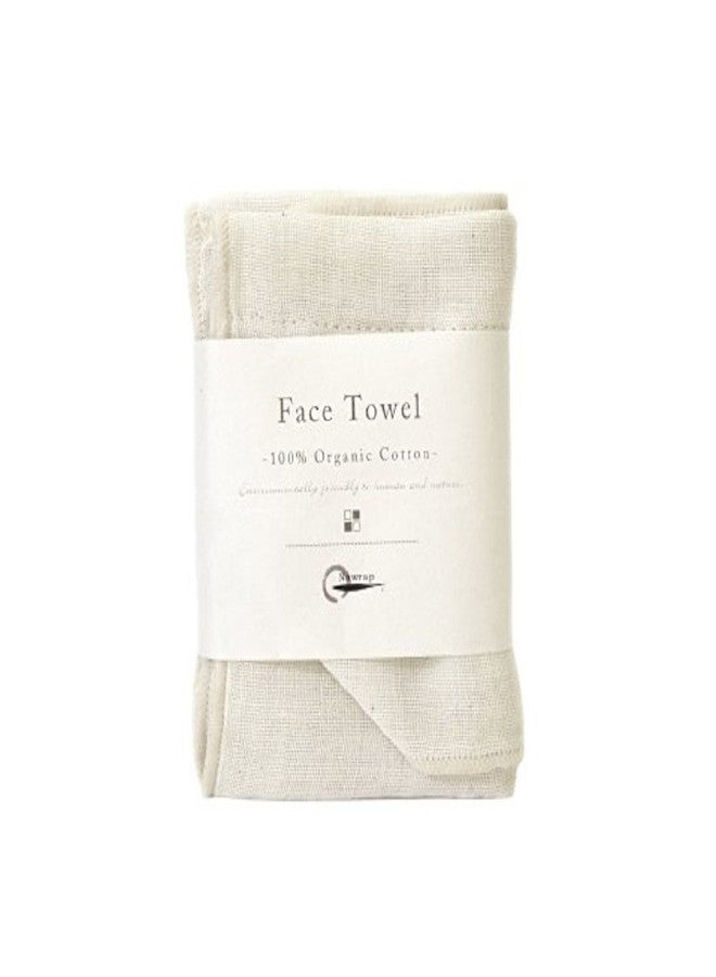 Nawrap 100% Organic Cotton, Face Towel, Ivory - Image 1
