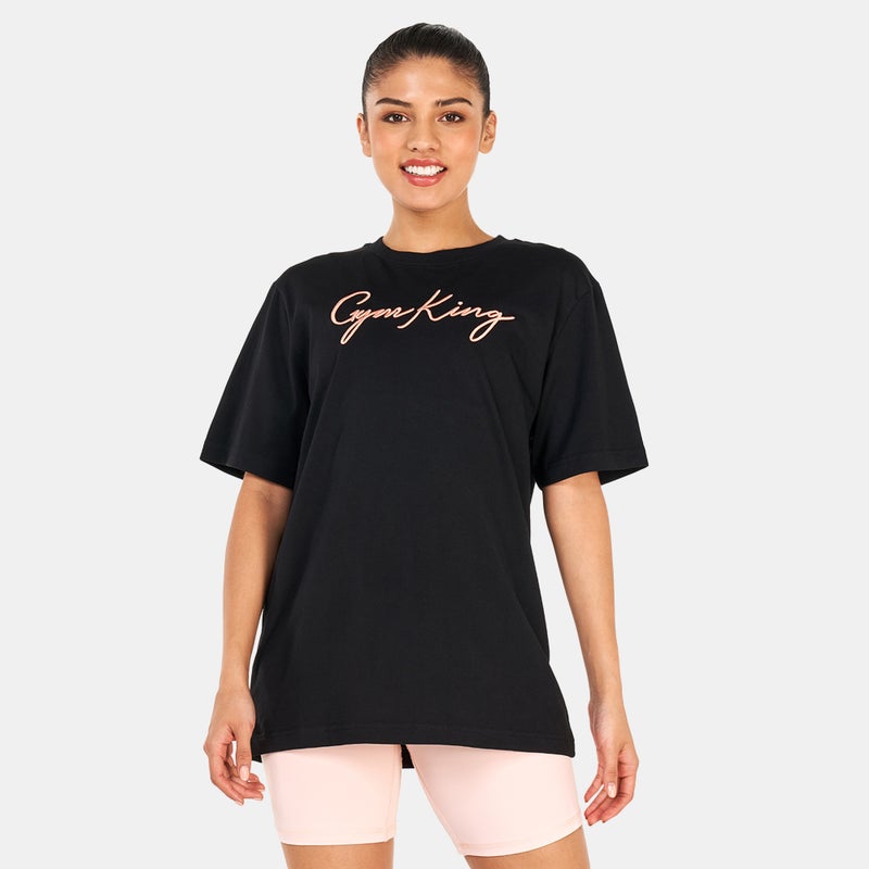 Gym King Women's Script BF T-Shirt - Image 1