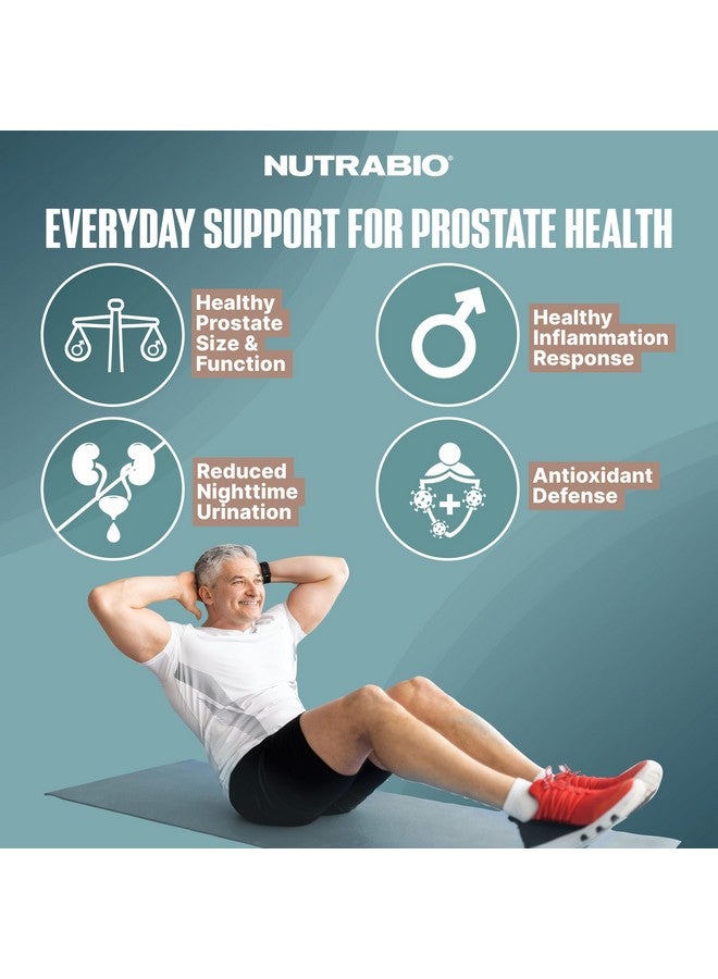 NutraBio Prostate- Advanced Prostate Function Support- Inflammation Defense and Antioxidant Support- 90 Capsules - Image 3