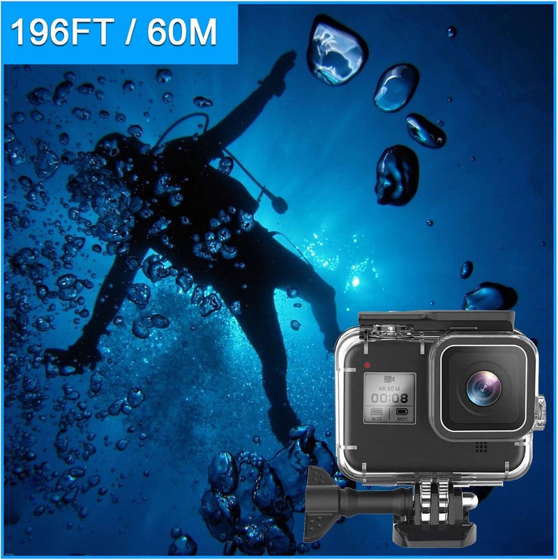 Actpe for Gopro Hero 8 Black Accessories Waterproof Protection Housing Case Diving 60M Protective for Gopro Hero 8 Sports Camera, IP68 - Image 3