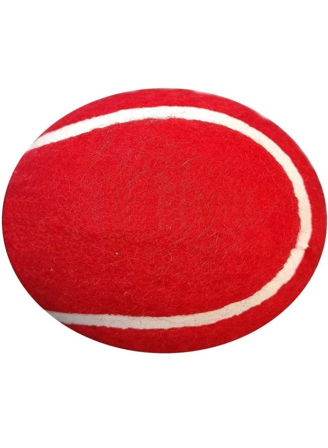 STEFFER Cricket Tennis Ball Light Weight, Made of Rubber for Cricket Training, Tennis Training, Cricket Rubber Heavy Weight Tennis Ball Cricket Tennis Ball Multicolour (Red) - Image 3
