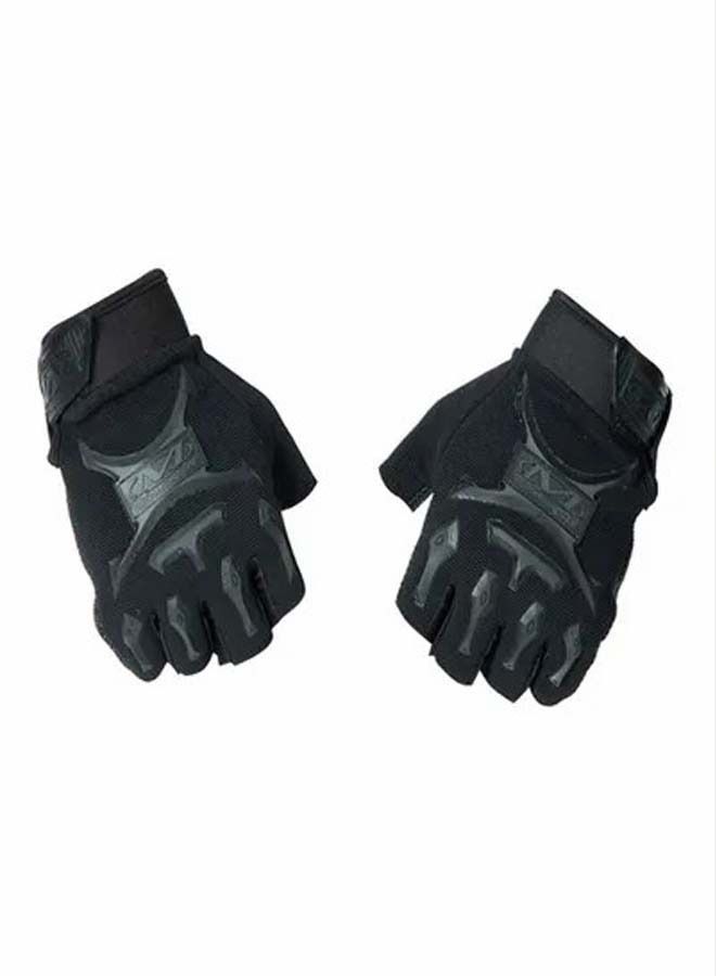 روك بو زوج من قفازات التدريب في صالة الألعاب الرياضية بنصف الإصبع - Image 1