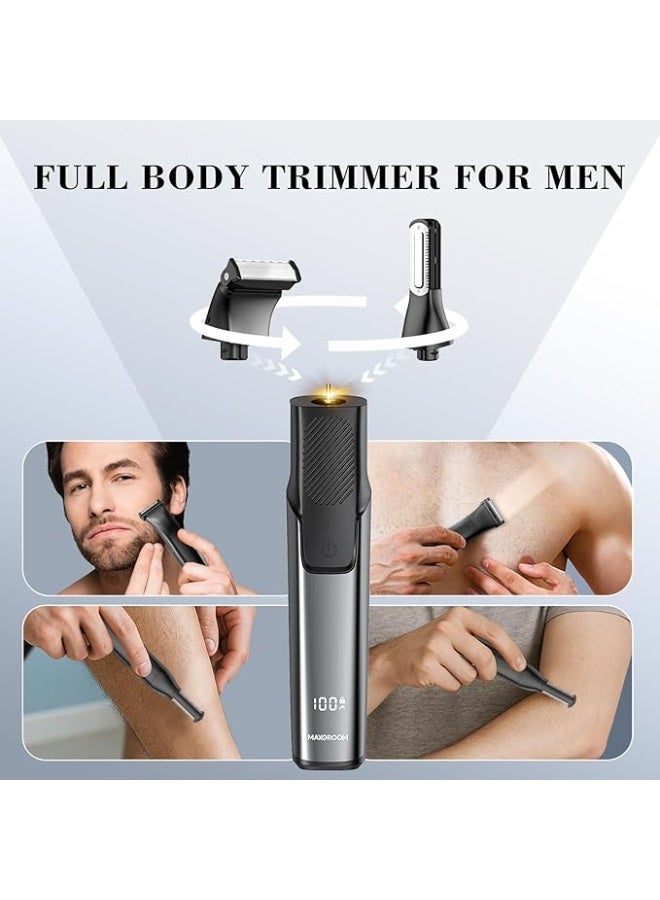 MAXGROOM Manscape Body Hair Trimmer for Men - 2-in-1 Electric Razor, Waterproof Wet/Dry Hair Shavers & Groomer for Pubic Groin & Ball Hair - Image 3