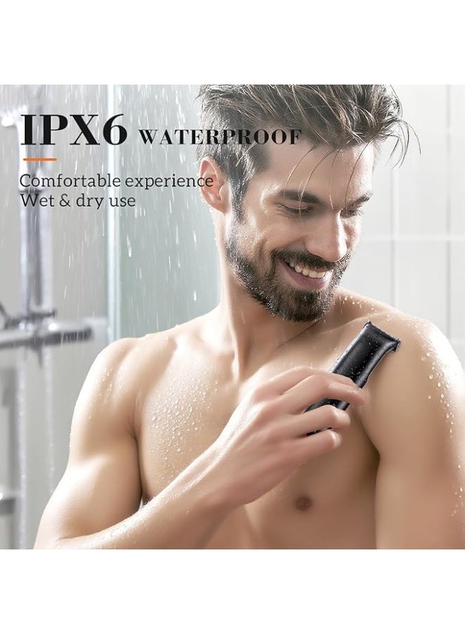 MAXGROOM Manscape Body Hair Trimmer for Men - 2-in-1 Electric Razor, Waterproof Wet/Dry Hair Shavers & Groomer for Pubic Groin & Ball Hair - Image 2