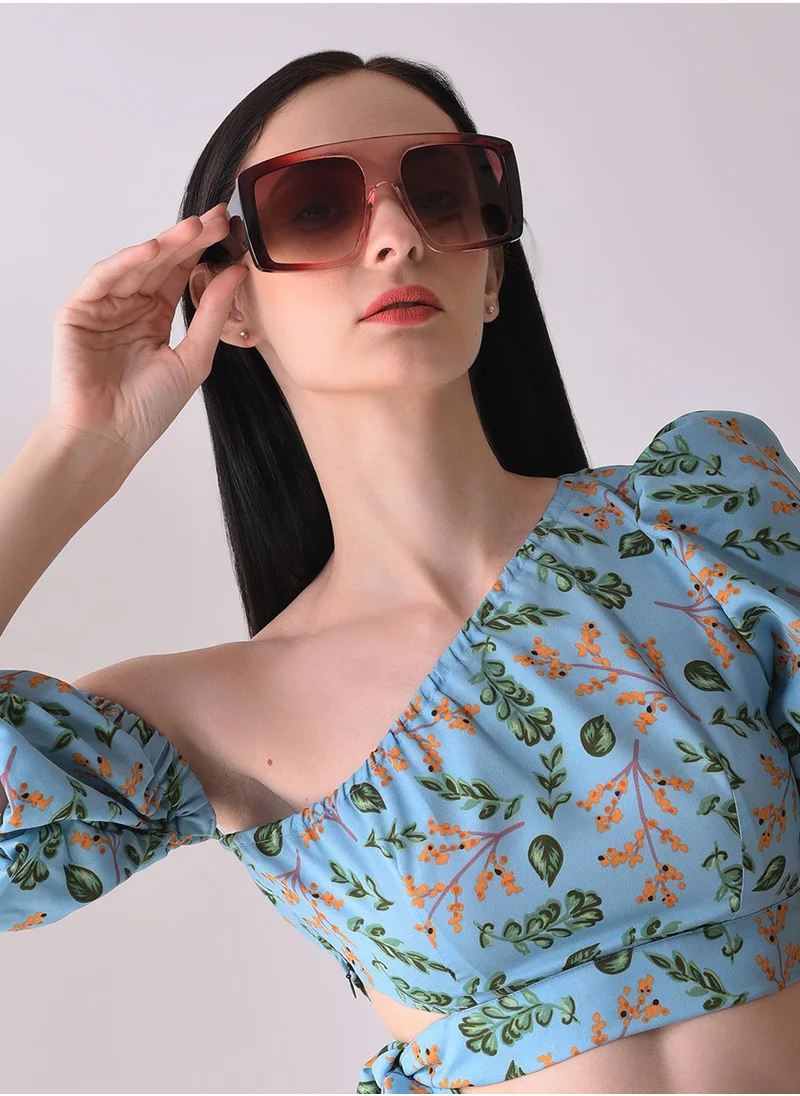 Haute Sauce Brown Lens Brown Oversized Sunglasses