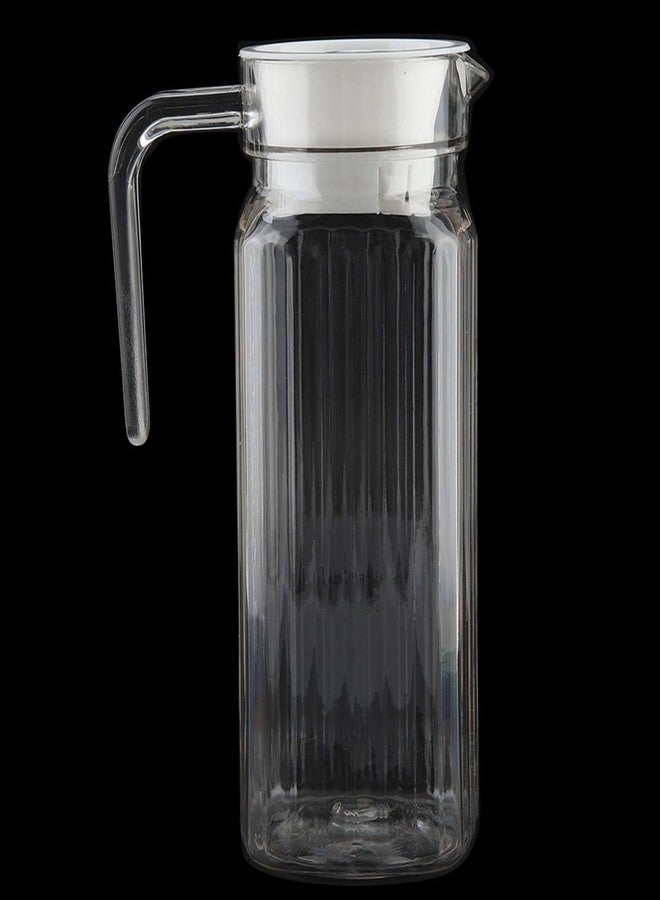 HAOHIZE 800ML Pitcher with Lid and Filter, Mason Jar Pitcher with Spout for Drinks, Breast Milk, Acrylic Carafe for Cold Water - Image 5