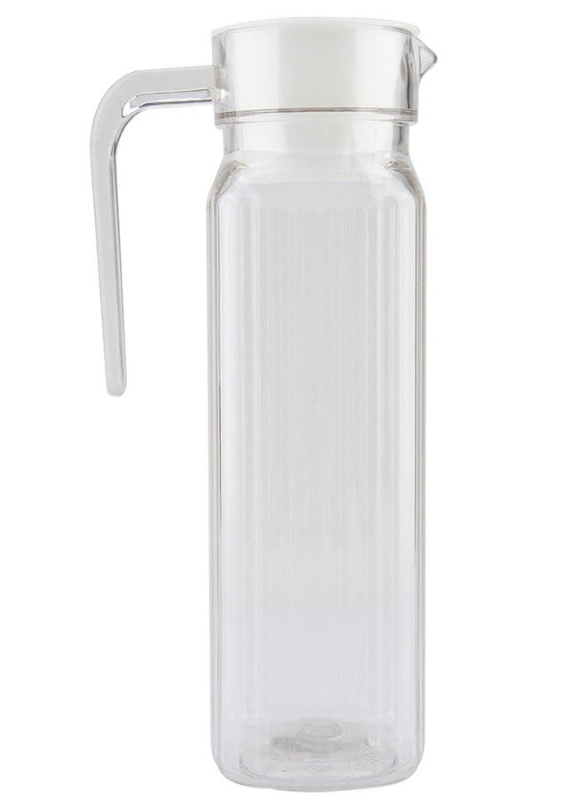 HAOHIZE 800ML Pitcher with Lid and Filter, Mason Jar Pitcher with Spout for Drinks, Breast Milk, Acrylic Carafe for Cold Water - Image 1