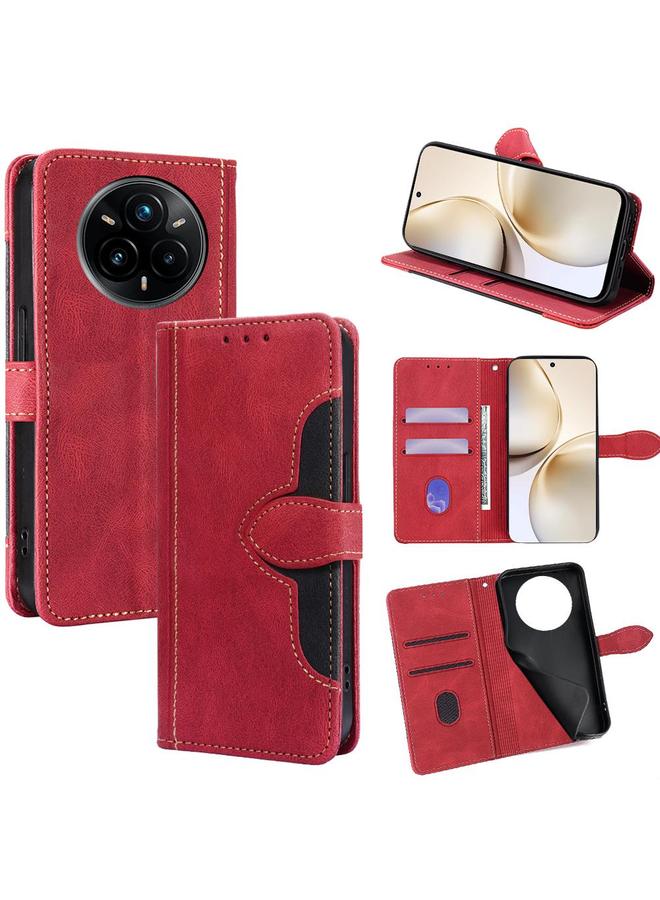 S-TOP Case For Realme 14 Pro+ 5G Skin Feel Magnetic Buckle Leather Phone Case - Image 1