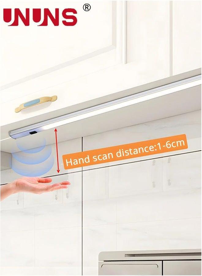 UNUNS LED Under Cabinet Lighting,Under Desk Light Bar,Table Lamp Hand Wave Activated,40cm Warm White Lights Strip,Dimmable Counter For Workbench Kitchen Closet Cupboard Shelf - Image 3