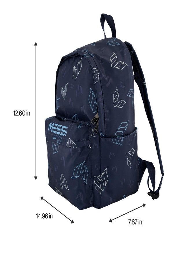 ميسي حقيبة ظهر بتصميم مستوحى من ميسي، حقيبة كتب مزودة بجيوب وأحزمة قابلة للتعديل - Image 4