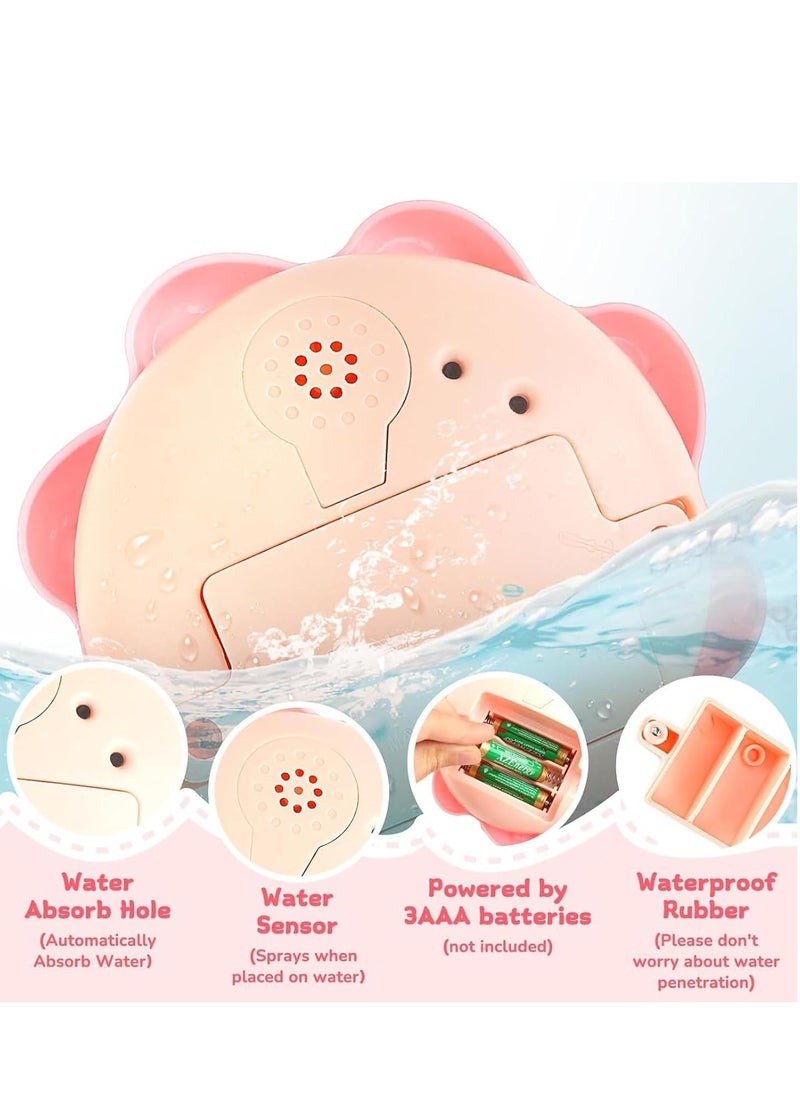 GUDOO - Baby bath toy children's water toy water toy octopus with light bath toy pool water spray toy with numerous decorative accessories for Toddlers Infant Kids Boys Girls Automatic Spray Water Baby Toy - Image 1