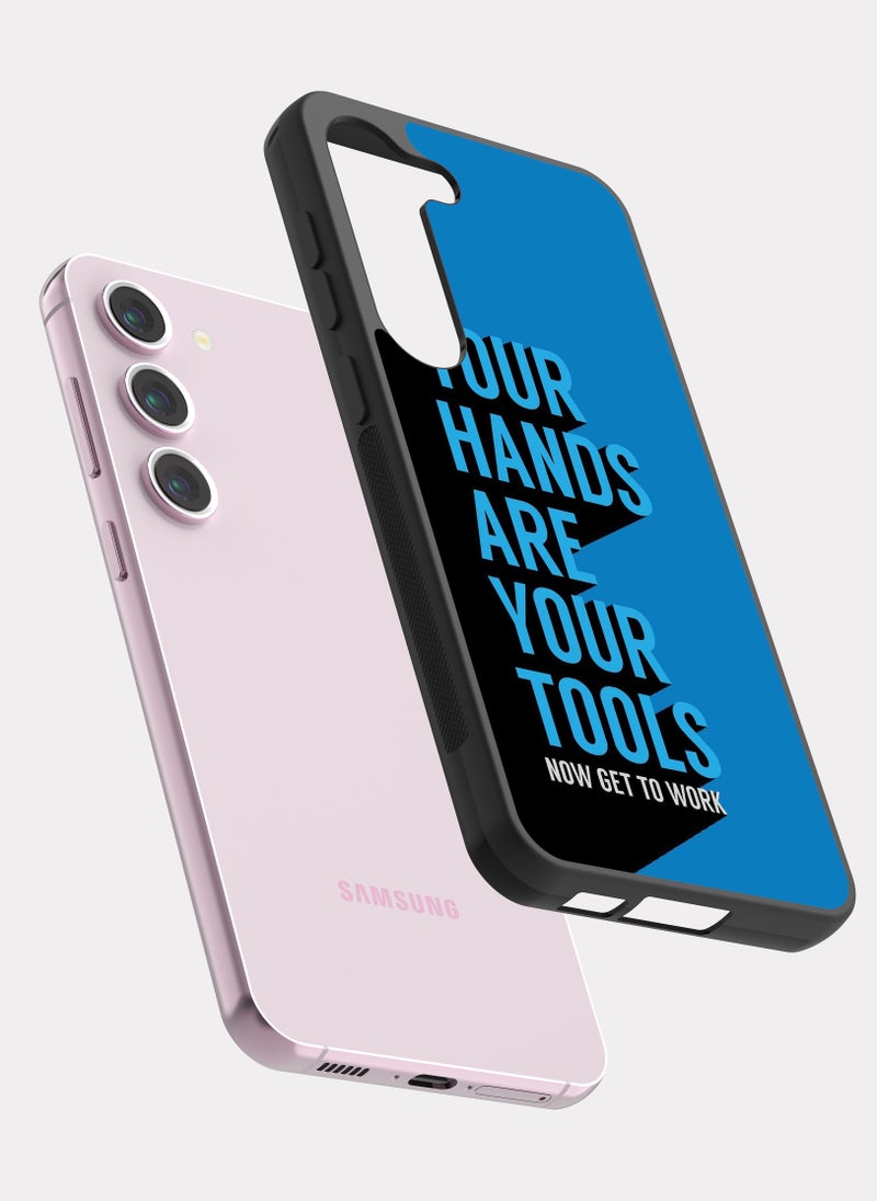 PXLAAT Samsung Galaxy S23 case cover English Quote - Image 2