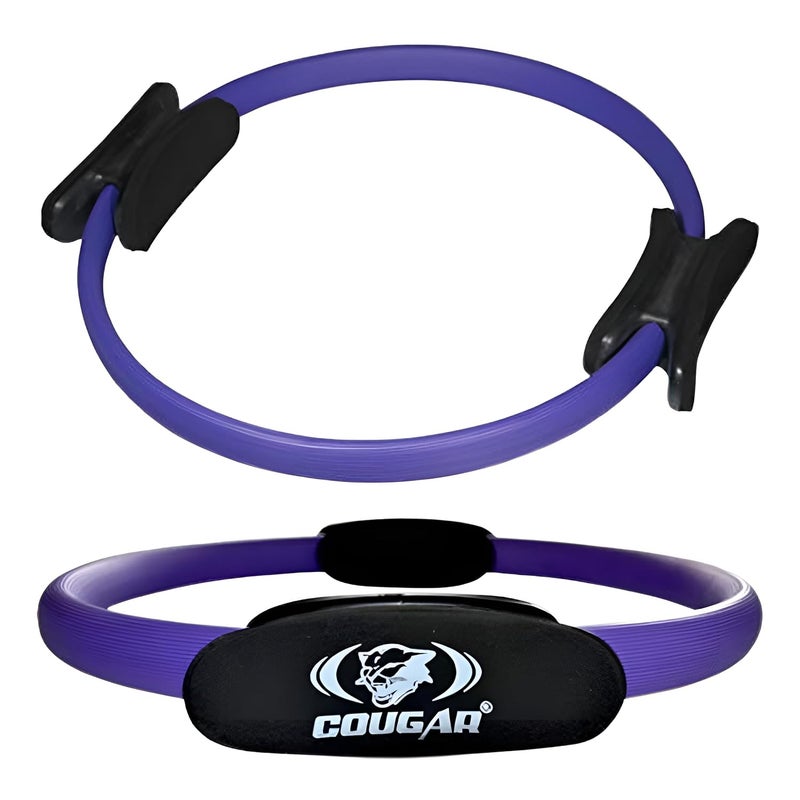 Cougar Pilates Ring 38mm Fitness Circle Lightweight & Dual Foam Padded Handles Yoga Ring for Toning Arms, Thigh Toner, Inner Thigh Exercise Equipment, Core Strength Upper Body Workout - Image 1