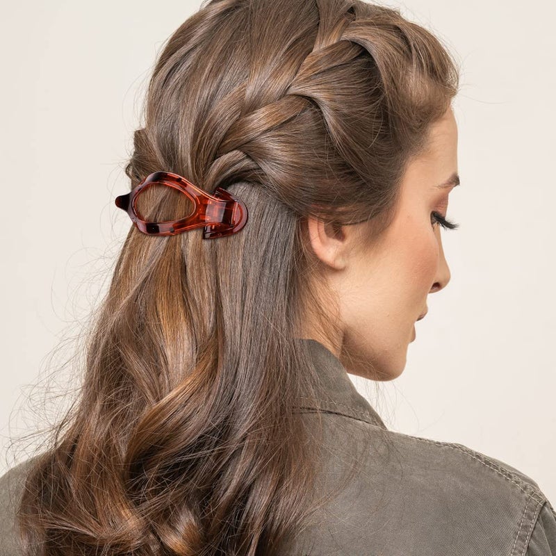 ATODEN Flat Alligator Hair Clips 3Pcs - 4.52" Duck Billed Medium Hair Claw Clips and Barrettes, Hair Accessories Clamps Jaw Clips Gifts - Image 4