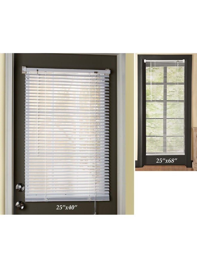 Collections Etc Collections Etc Easy Install Magnetic Blinds 1 Mini Quick Snap onSnap Off for Steel Metal Door Windows White 25 X 40 White 25 X 40  - Image 3