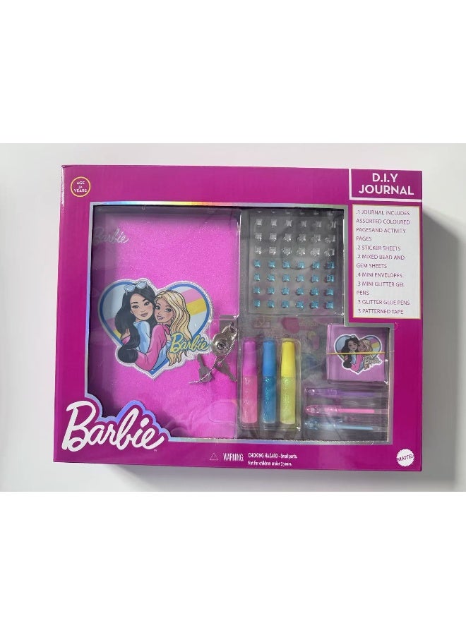 Barbie Stationery Set with Plush Notebook and Accessories, Creative Writing Kit, Vibrant, Adorable, 3 Years+ - Multicolor - Image 1