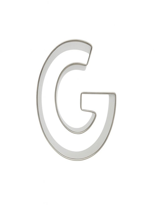 Alphabet Cookie Cutter Set - 3 Inch Tin-Plated Steel Letters A-Z - Individual Letter Cookie Cutters for Baking, Fondant, Crafts & Classroom Fun - Made in the USA (Letter G)