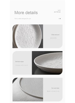 Anna 4-Piece Set with Base Stand - 6-Inch Food-Grade High-Quality Textured Melamine Plates  - Image 4