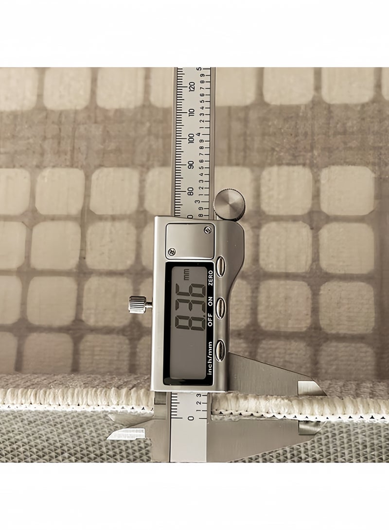 GGEROU Cream Area Rug for Bedroom Living Room, Waterproof Modern Large Rug Non Slip Carpet Multisize Geometric Pad Oriental Mat 160x230cm - Image 3