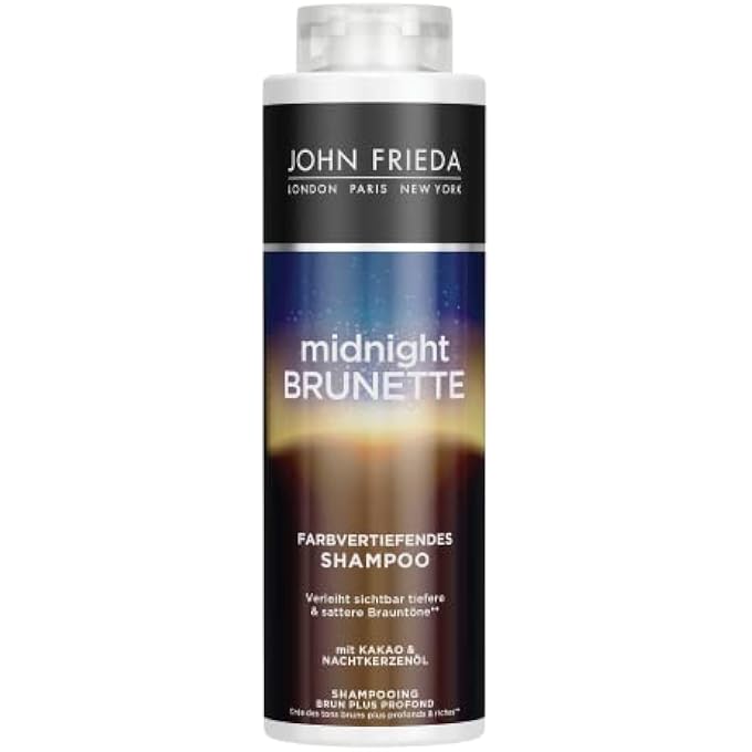 John Frieda MIDNIGHT BRUNETTE SHAMPOO  ADVANTAGE SIZE: 500 ML  COLOUR ENHANCING  HAIR TYPE: BROWN, BRUNETTE  CABINET SIZE - Image 1