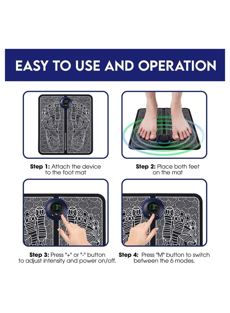 EMS Foot Massager - Electric Massagers Circulation Booster Feet Pain and Spa Massager (TM02, BLACK) - Image 5