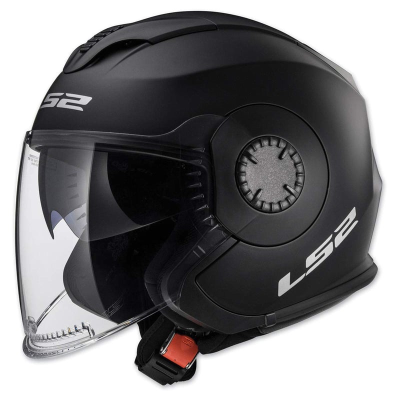 LS2 Helmets Open Face Verso Helmet Matte Black XSmall