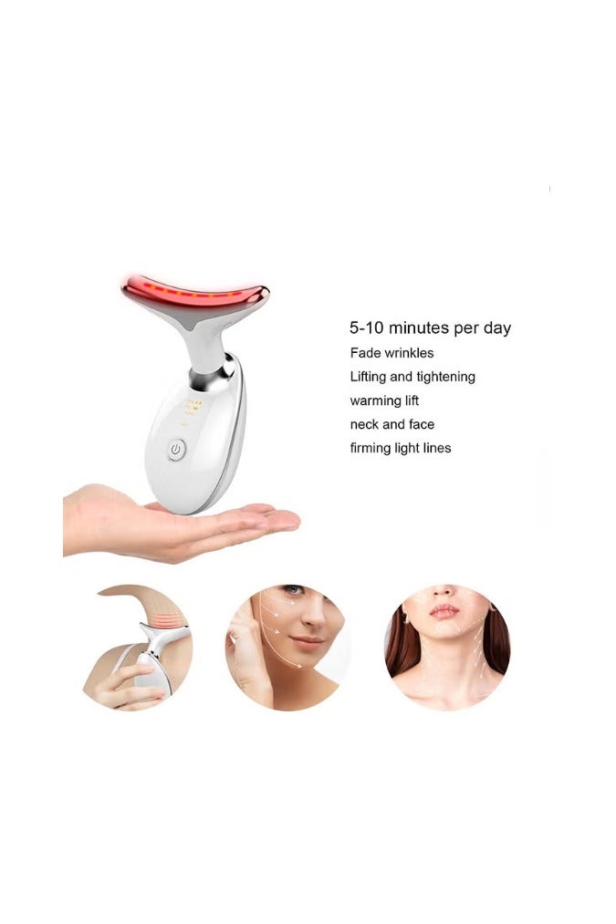 Loquat Face Massager, Face Beauty Device, Facial Lifting Therapy Machine EMS Face Massager Anti Wrinkle Skin Tightening Reduce Double Chin Skin Care Tools 7 Colour Modes - Image 4
