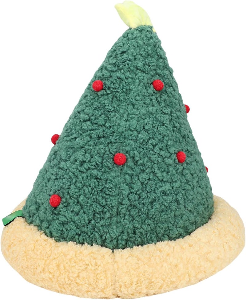 Cat Cave Bed, Xmas Tree Shape Semi Enclosed Cozy Cat Tent for Indoor Pets, Pet House with Warm Insulating Soft Fabric for Cats Kittens and Small Dogs - Image 2