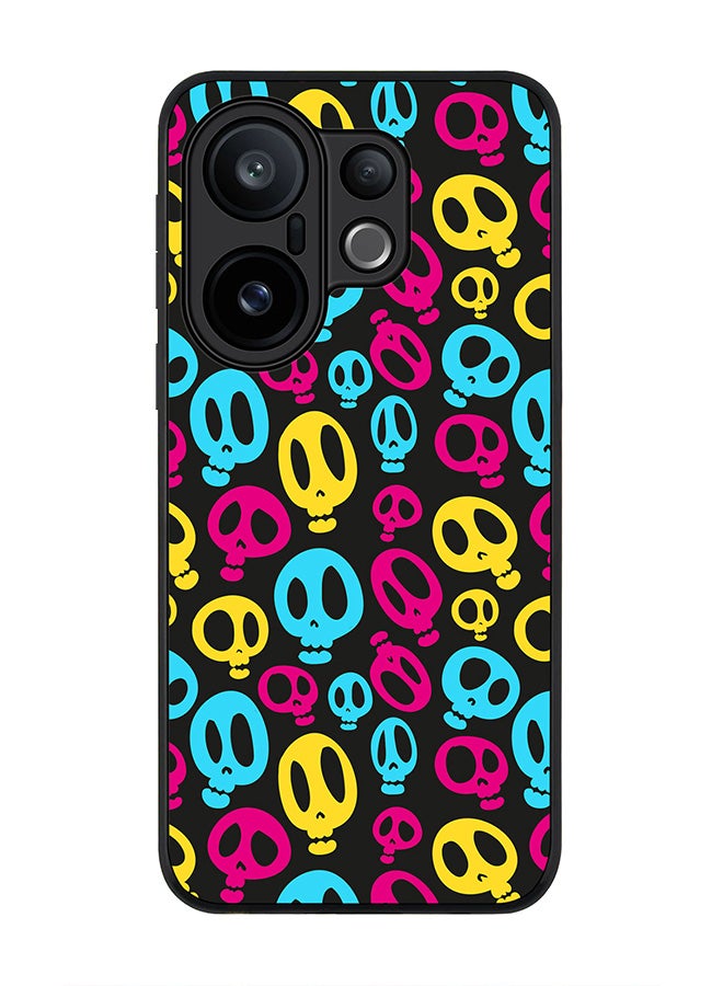 Stylizedd For vivo X200 FE / S30 Pro mini Case,Slim fit Camera Protection, Shockproof Thin Phone cover  - Crazy Skulls