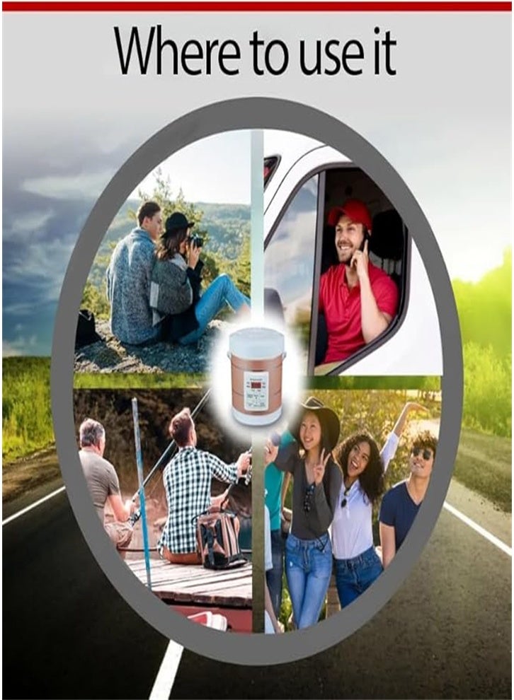 طباخ أرز صغير 12 فولت / 24 فولت، طباخ أرز للسيارة سعة 1.6 لتر، غير لاصق، مناسب لشخص أو شخصين، للطهي والحفاظ على الدفء - طباخ أرز للسفر - Image 3